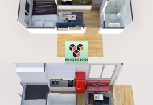 Mẫu Nhà Container 1 Phòng Ngủ Cho Gia Đình Ít Người