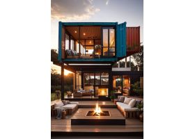 Nhà Container Kiến Trúc 1 Tầng