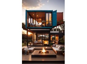 Nhà Container Kiến Trúc 1 Tầng