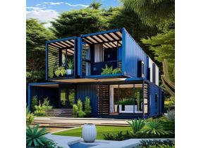 Nhà Container Cấu Trúc Nối 4 Contaier